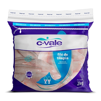 FILE TILAPIA C.VALE PCT 2 KG/CX 8KG