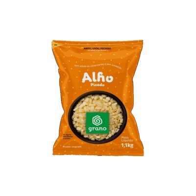ALHO PICADO GRANO 10X1,1KG CX 11KG