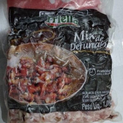BACON EM CUBO FRIELLA PCT 1KG CX 10KG