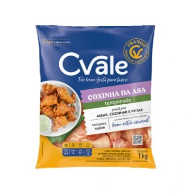 COXINHA ASA TEMP C.VALE PCT 1KG