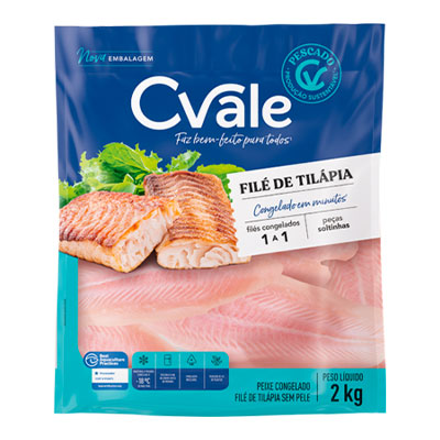 FILE TILAPIA C.VALE PCT 2 KG/CX 8KG
